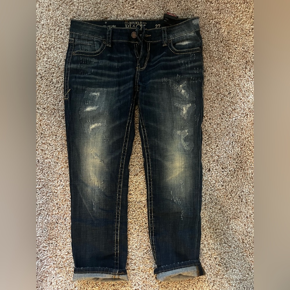 NWT Buckle Black label crop jeans size 27